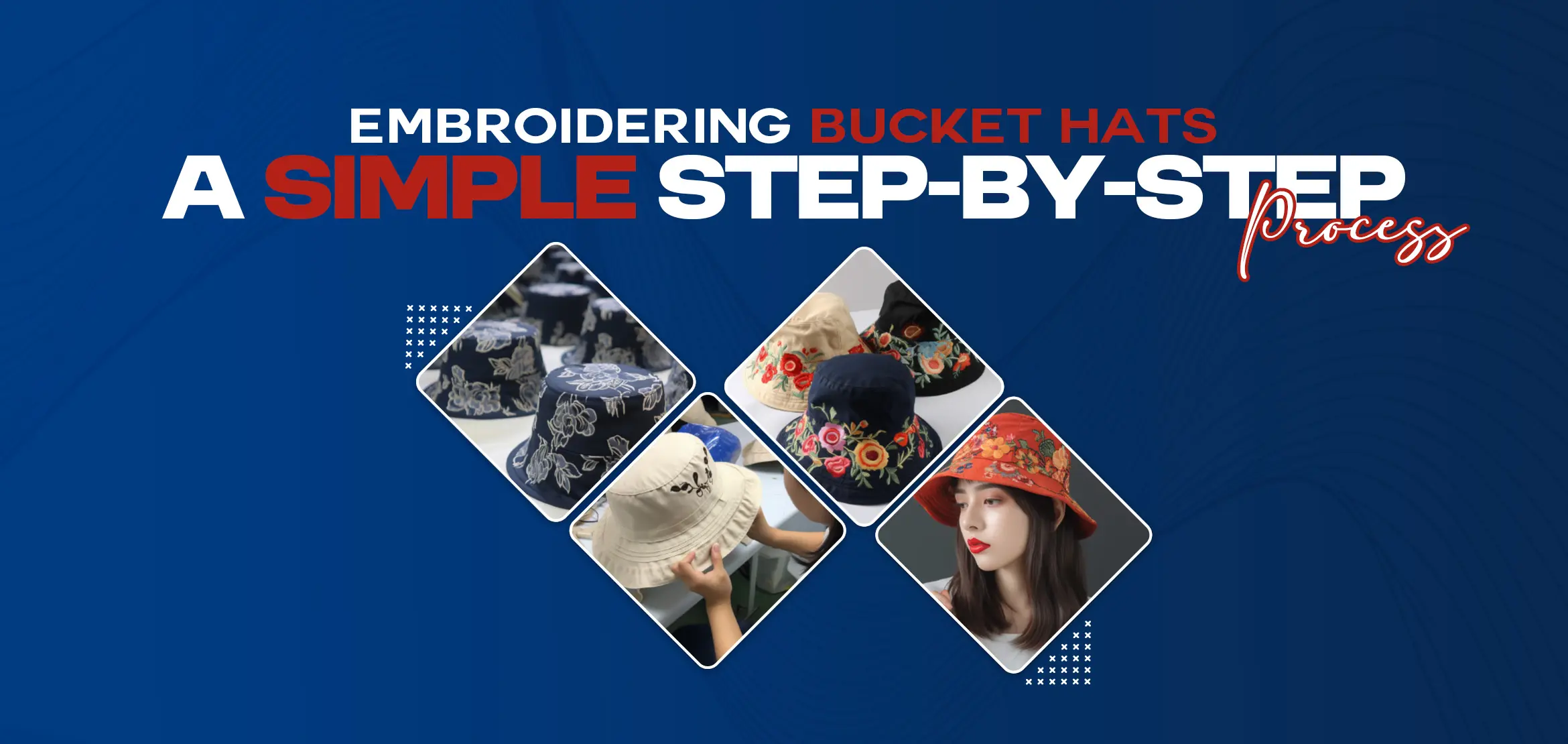 Embroidering Bucket Hats