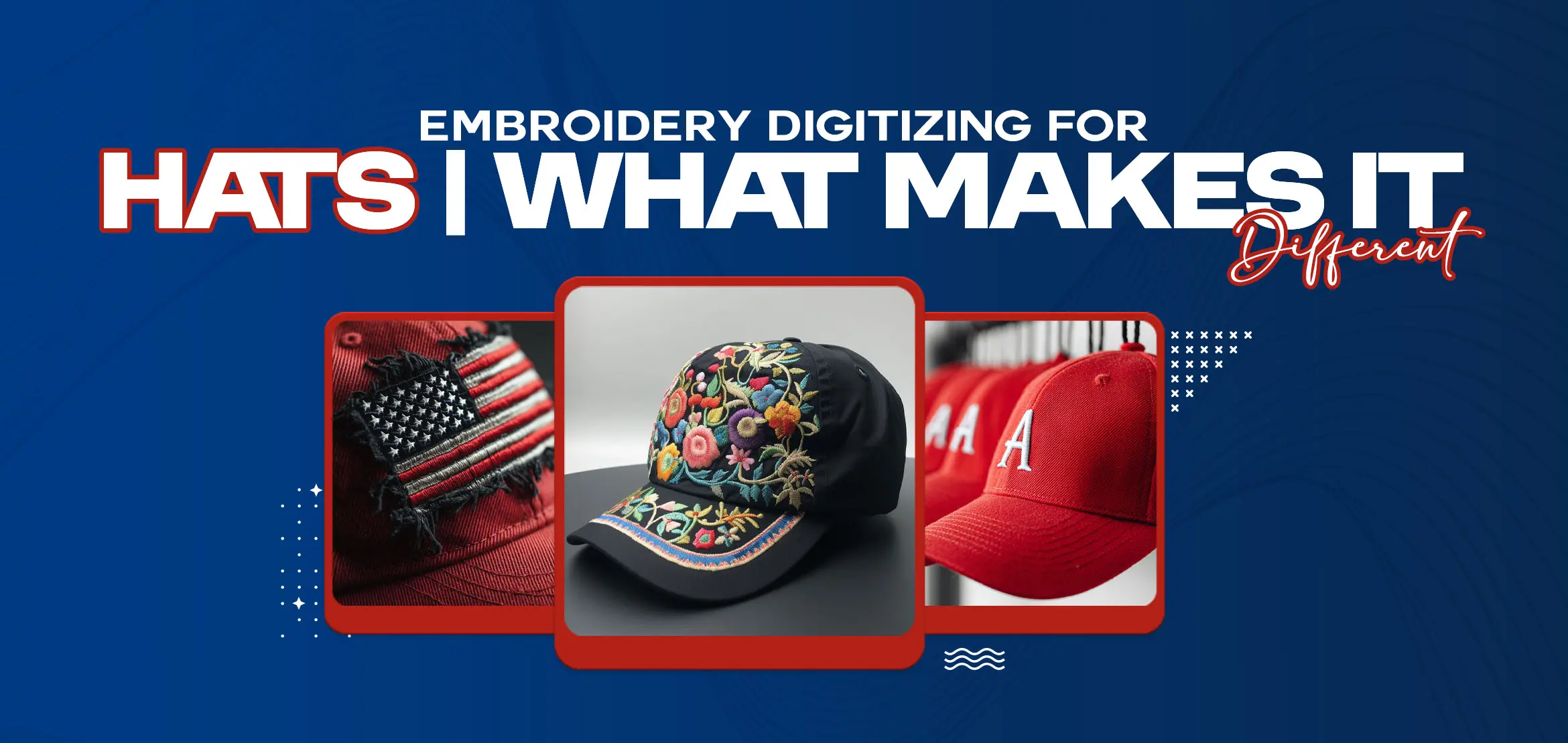 Embroidery Digitizing for Hats