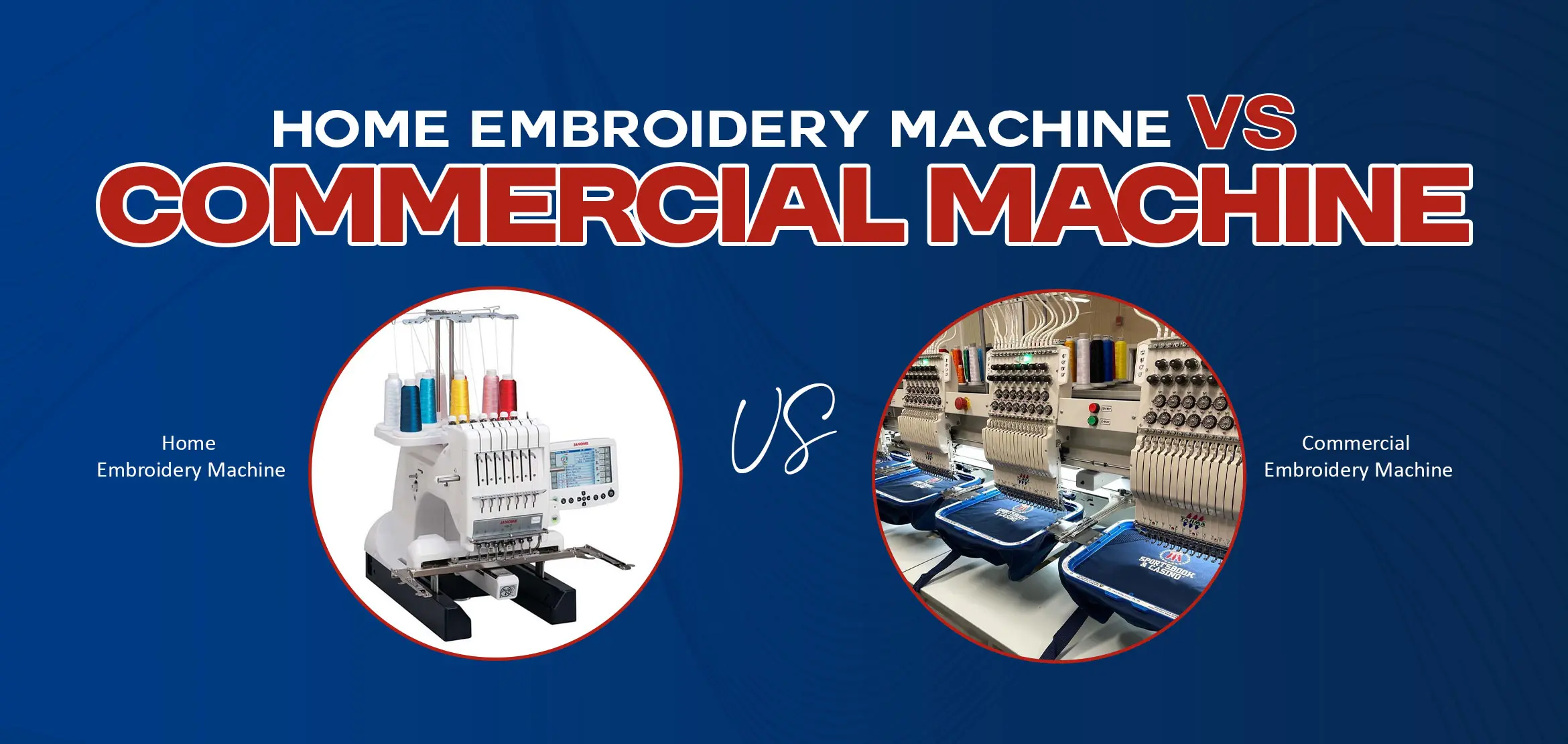 Home Embroidery Machine vs Commercial Machine | Key Differences Explained