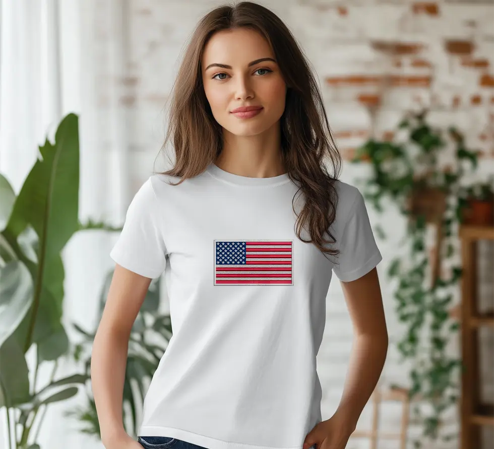 American Flag Embroidery