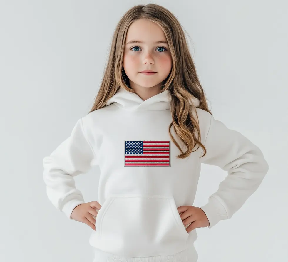 American Flag Embroidery