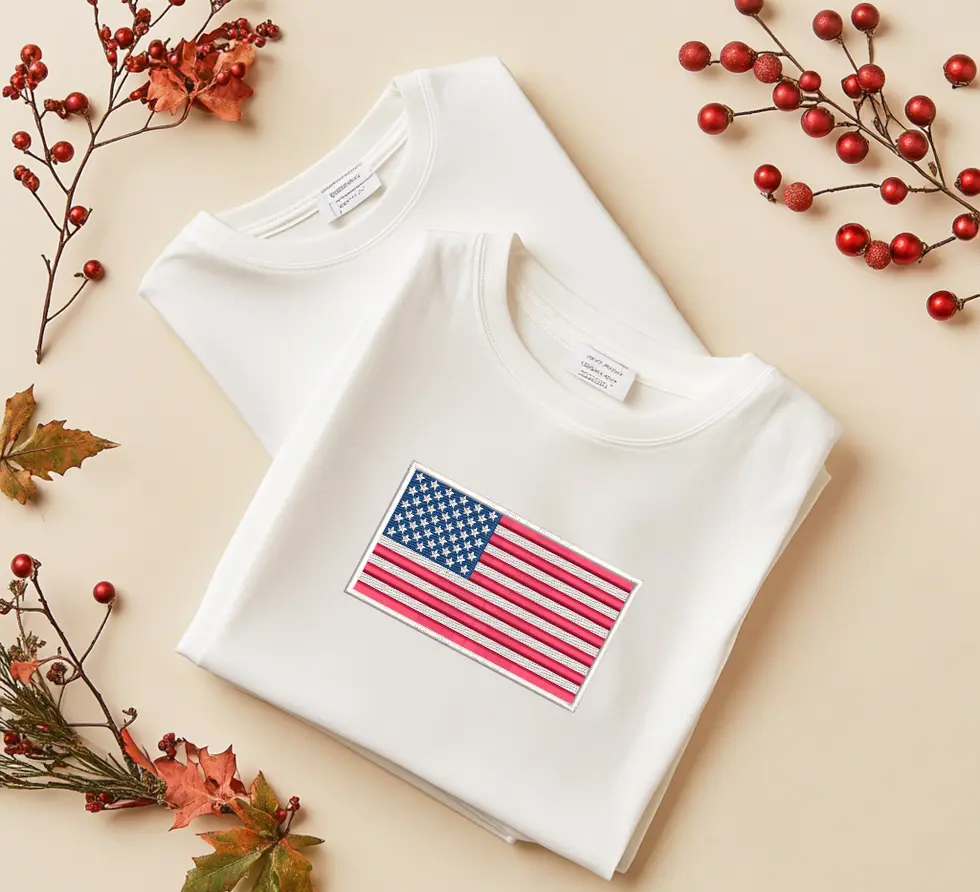 American Flag Embroidery