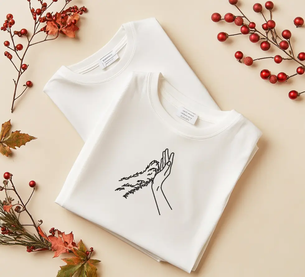 Furry High-Five Embroidery
