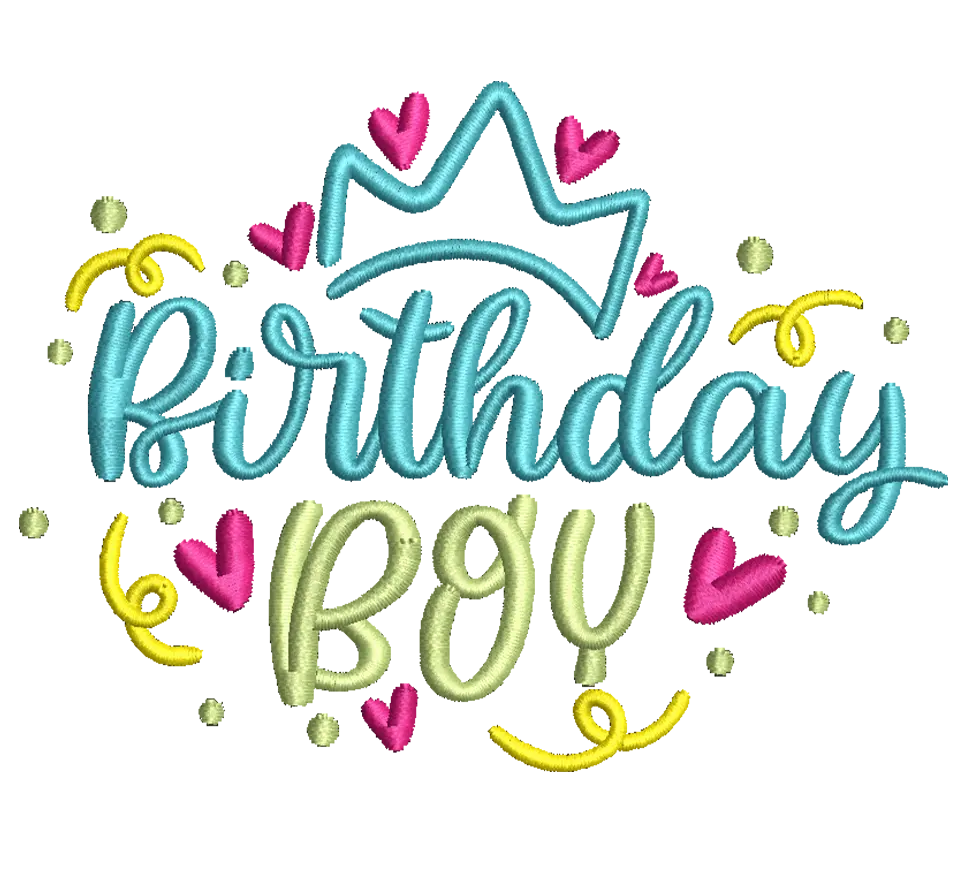 Birthday Boy Embroidery