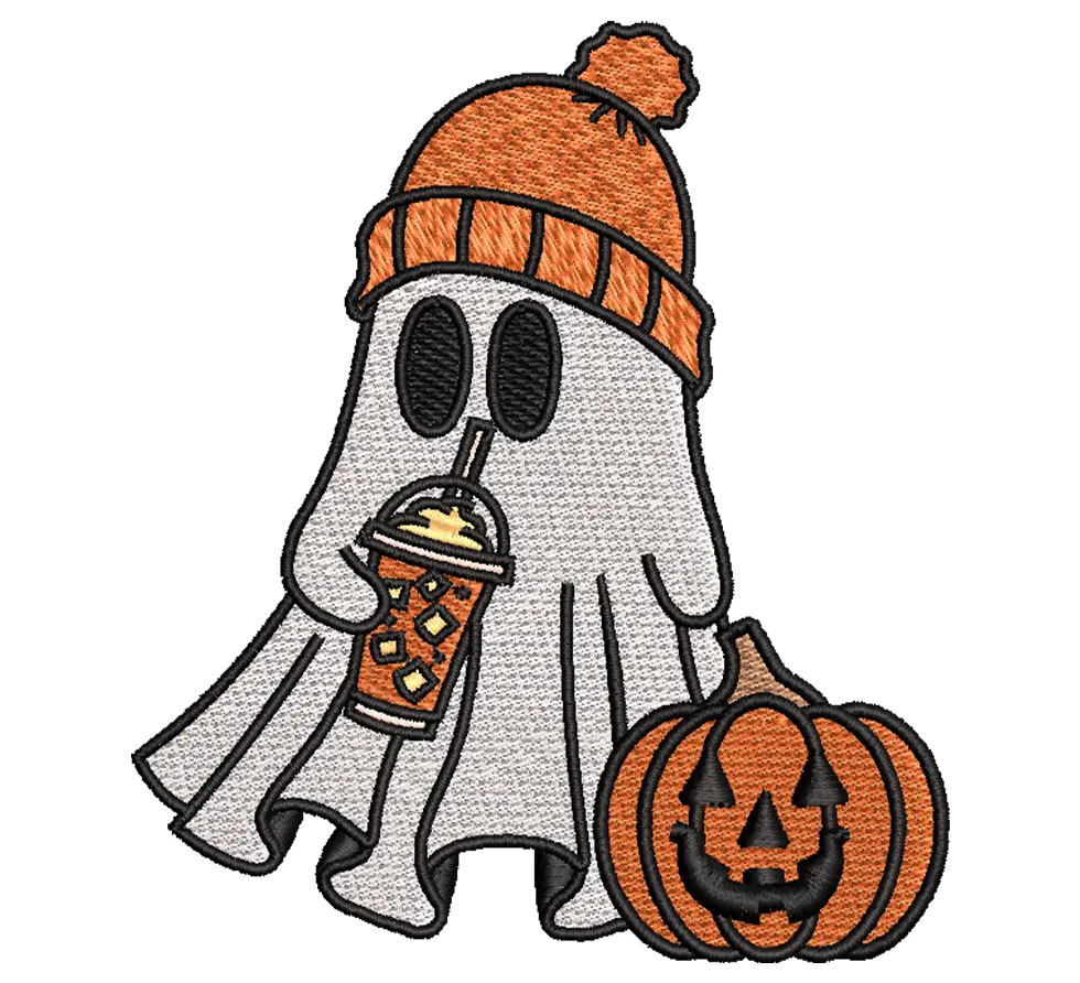 Pumpkin Drink Embroidery