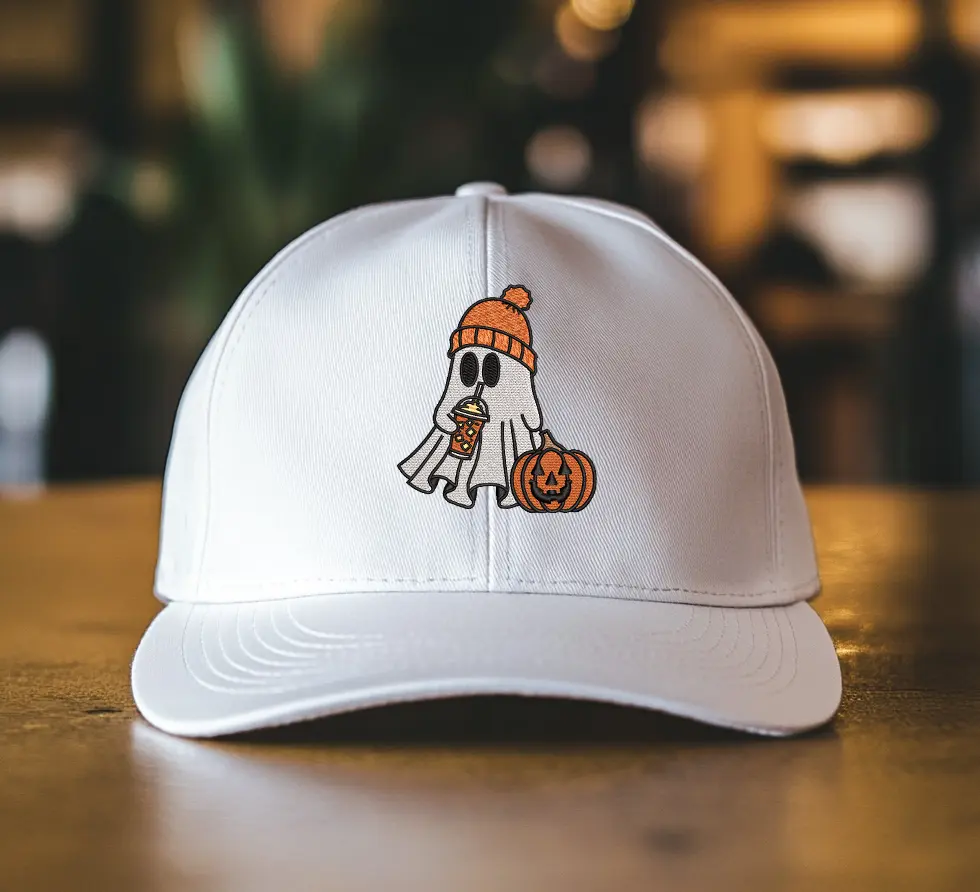 Pumpkin Drink Embroidery
