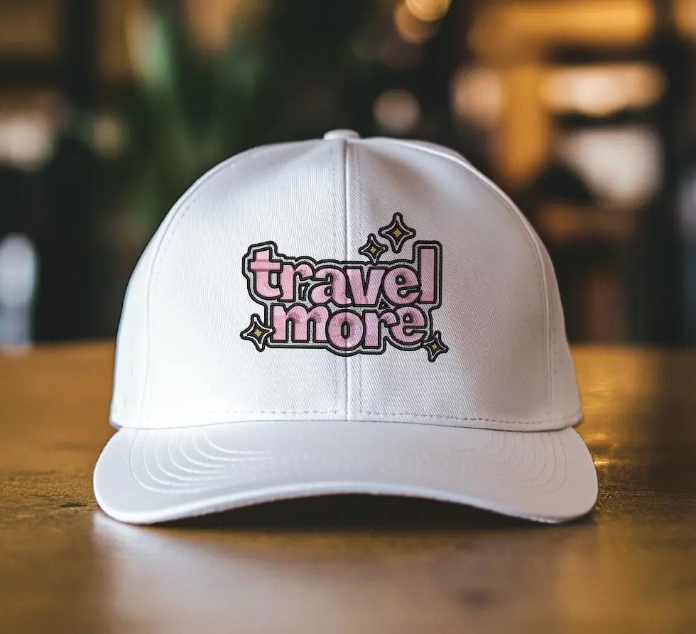 Travel More Embroidery