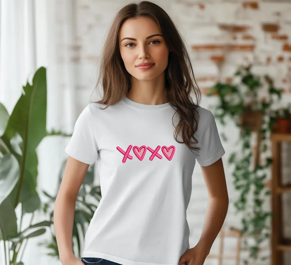 XOXO Heart Embroidery