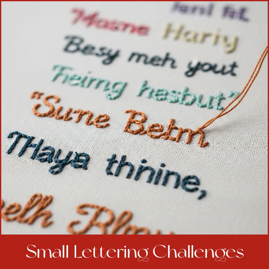 Small Lettering Challenges