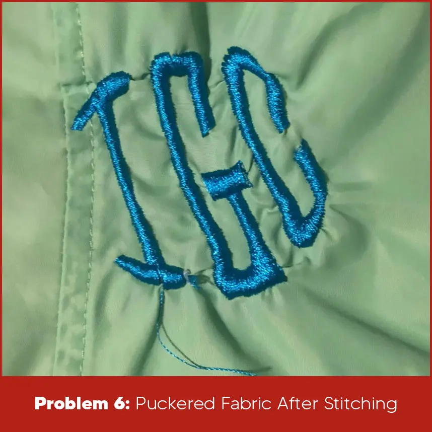 Puckered Fabric After Stitching