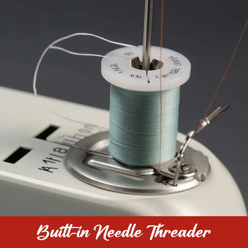 Built-in Needle Threader
