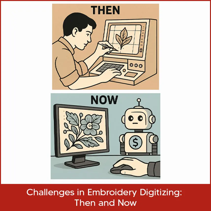 Challenges in Embroidery Digitizing: Then and Now