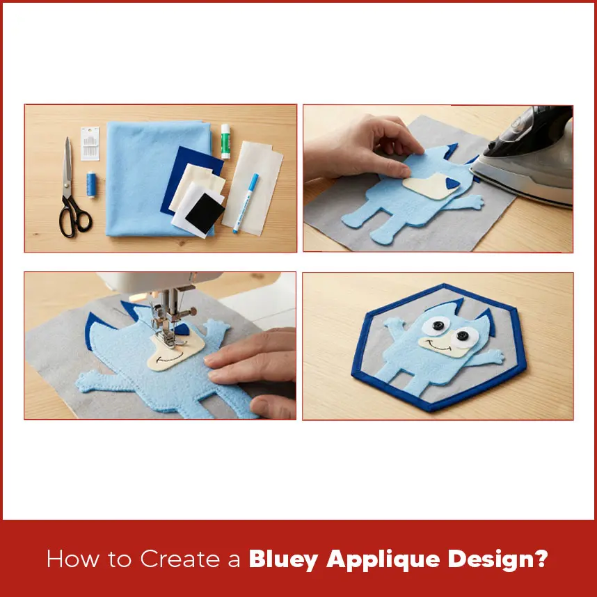 How to Create a Bluey Applique Design?