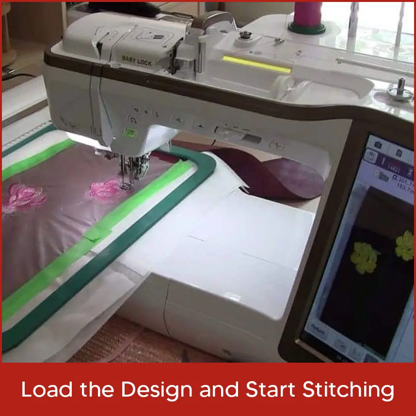 Load the Design and Start Stitching