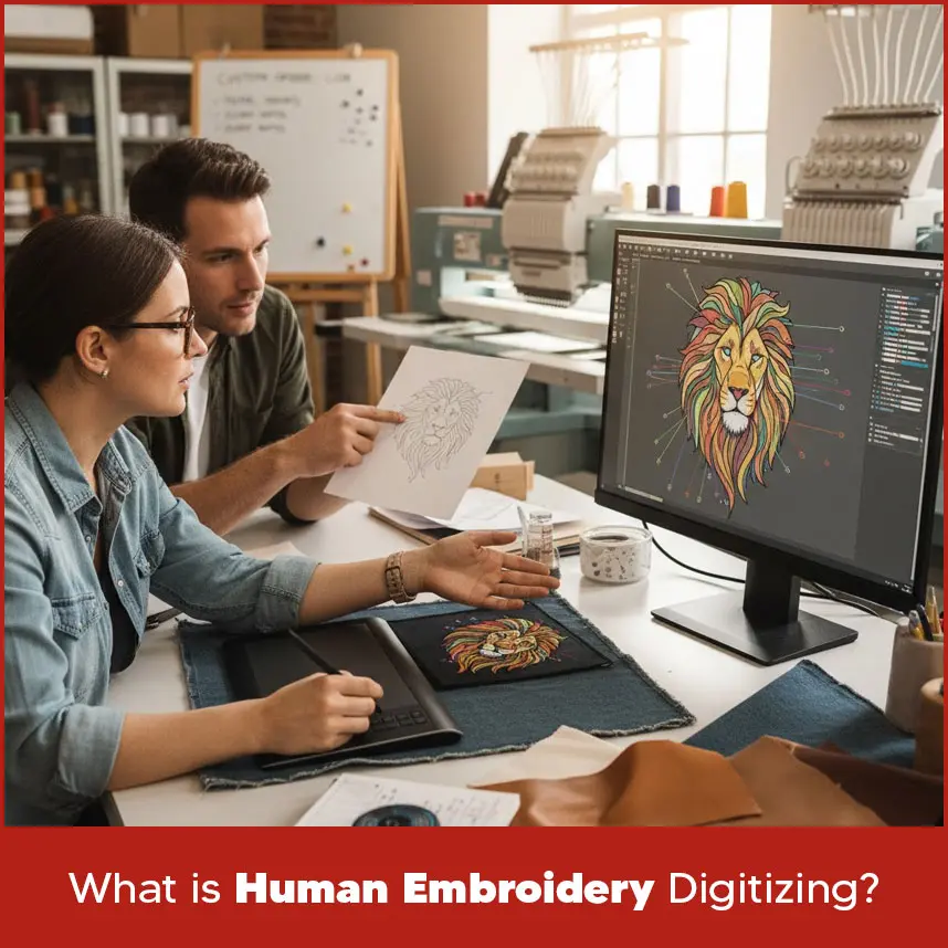 What is Human Embroidery Digitizing?