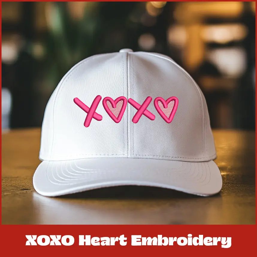 XOXO Heart Embroidery