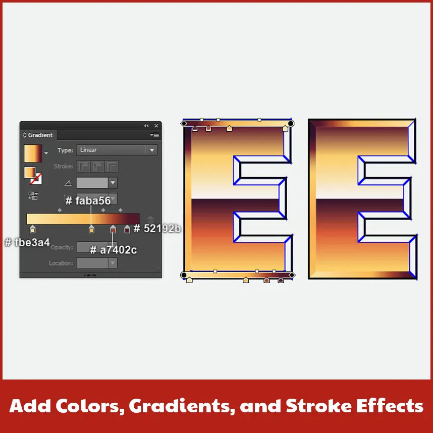 Add Colors, Gradients and Stroke Effects