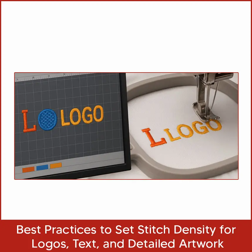 Best Practices to Set Stitch Density for Logos, Text, and Detailed Artwork