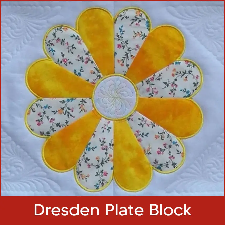 Dresden Plate Block