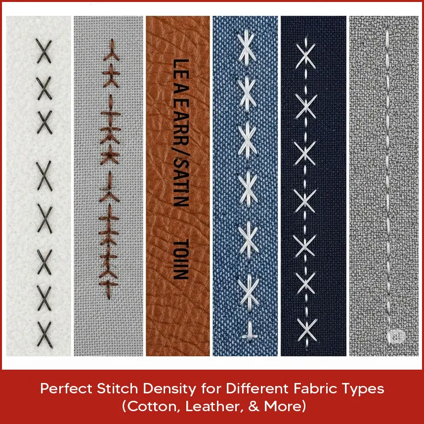 Perfect Stitch Density for Different Fabric Types (Cotton, Leather, and More)