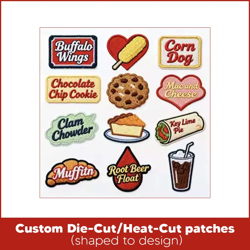 Custom Die-Cut / Heat-Cut Patches (Shaped to Design)