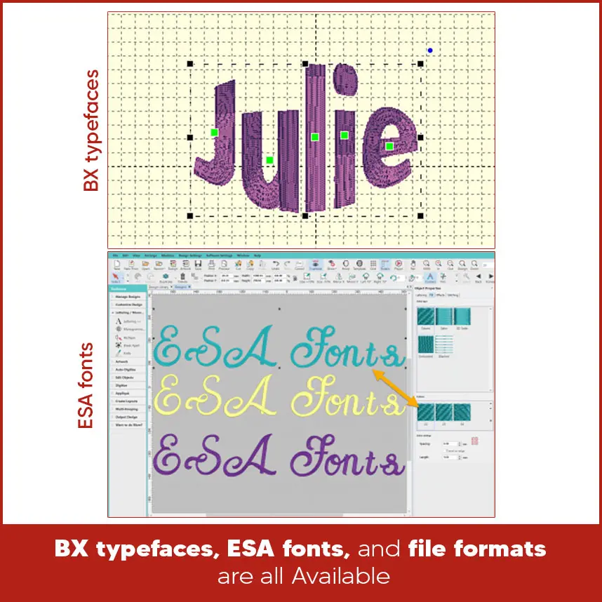 BX Typefaces, ESA Fonts, and File Formats are All Available