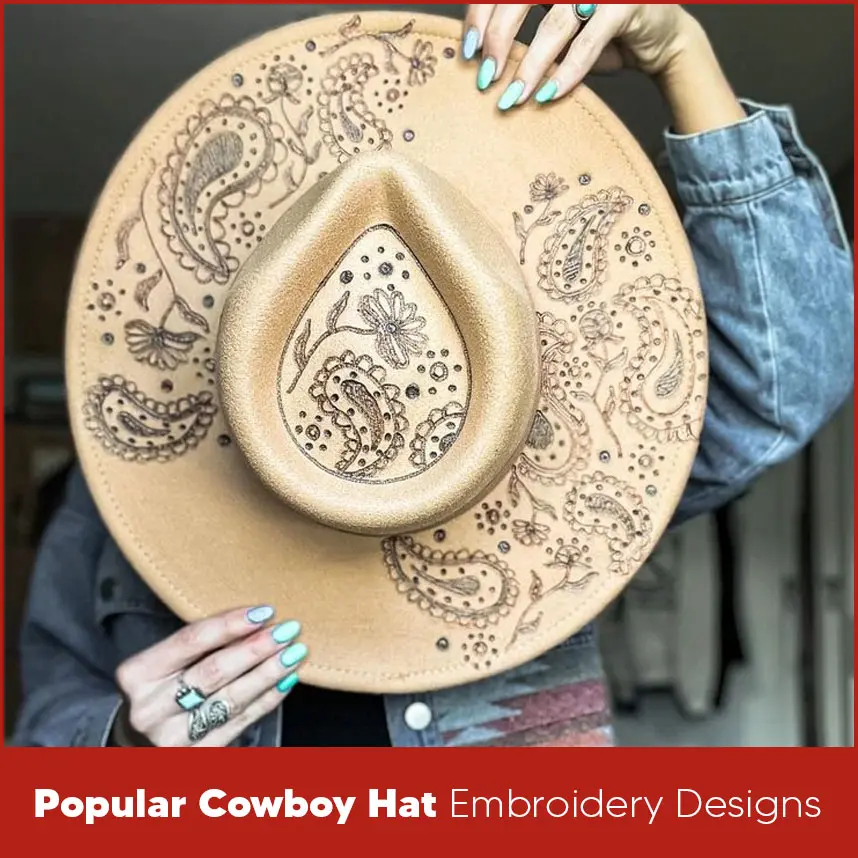 Popular Cowboy Hat Embroidery Designs