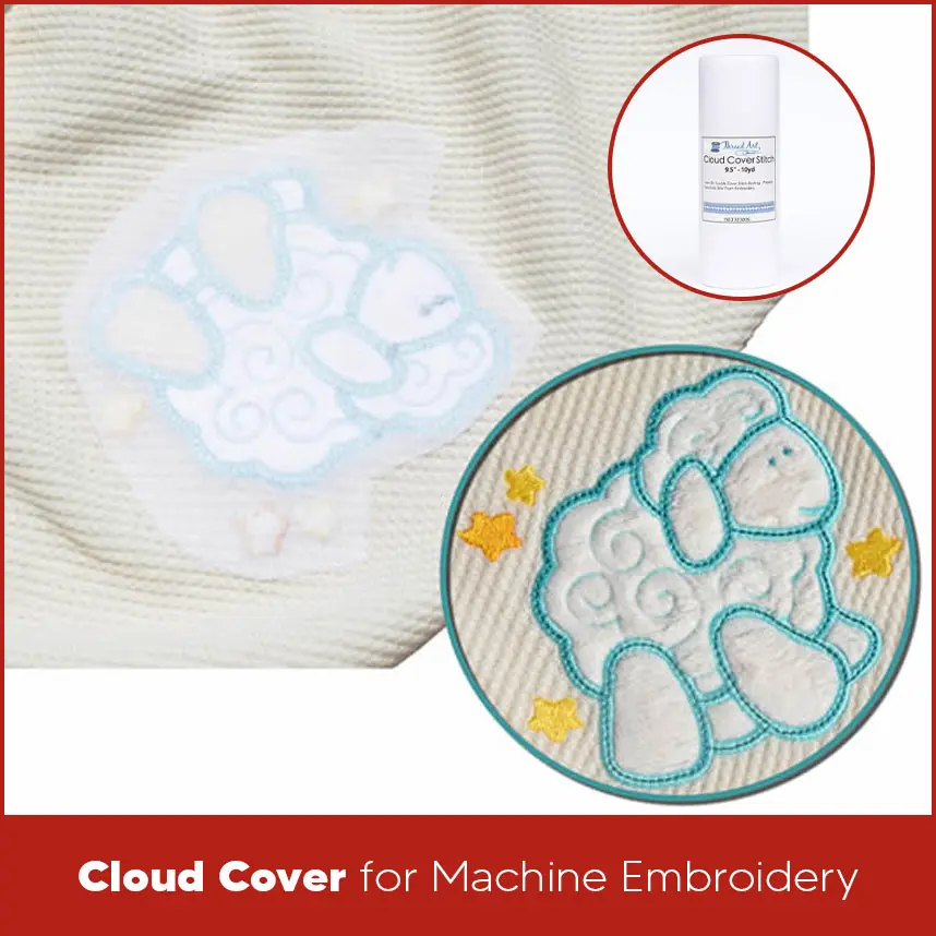 Cloud Cover for Machine Embroidery