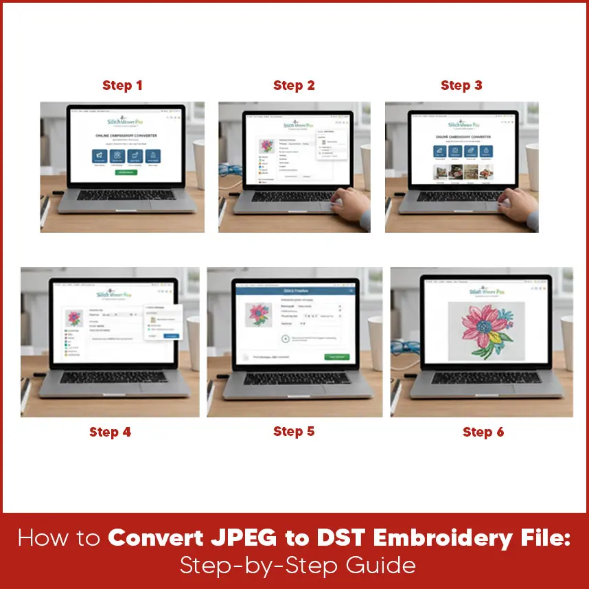 How to Convert JPEG to DST Embroidery File: Step-by-Step Guide