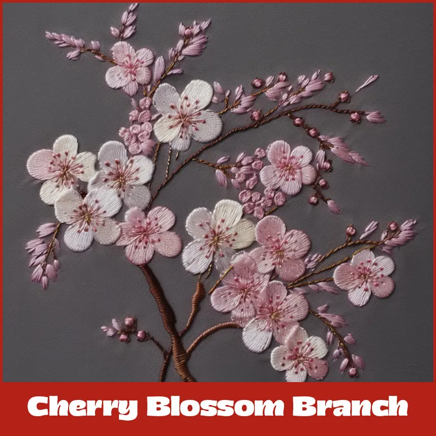 Cherry blossom branch