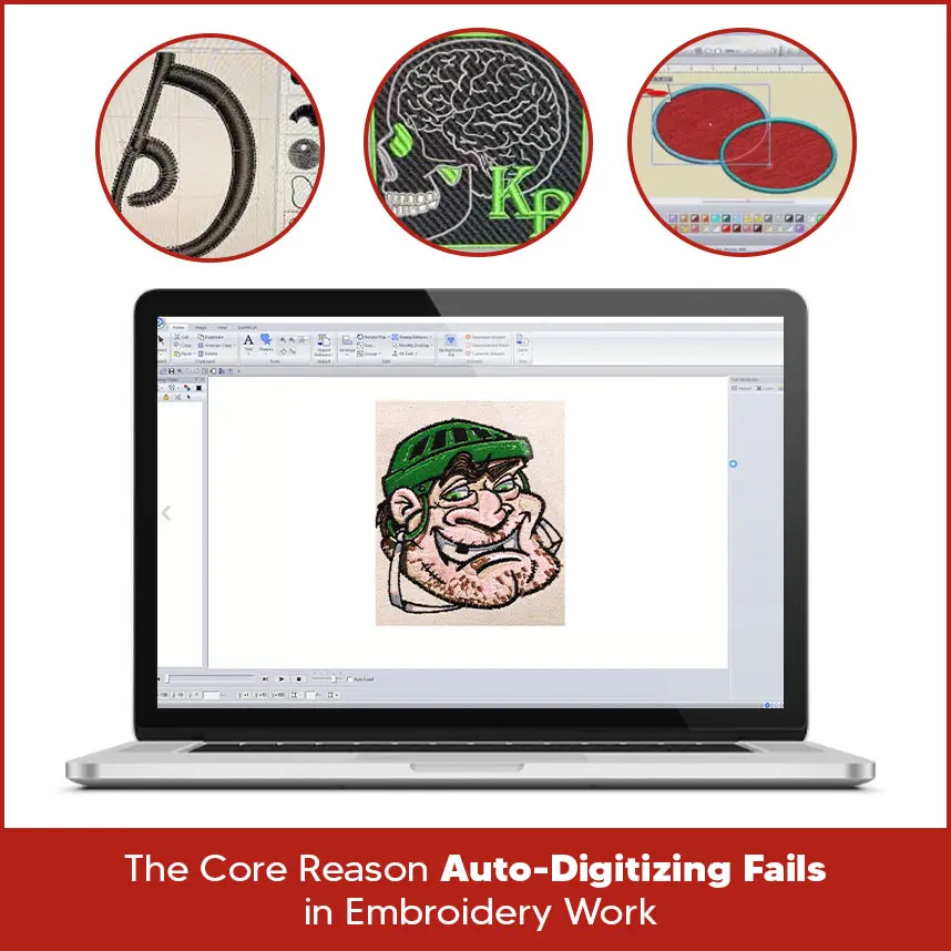 The Core Reason Auto-Digitizing Fails in Embroidery Work