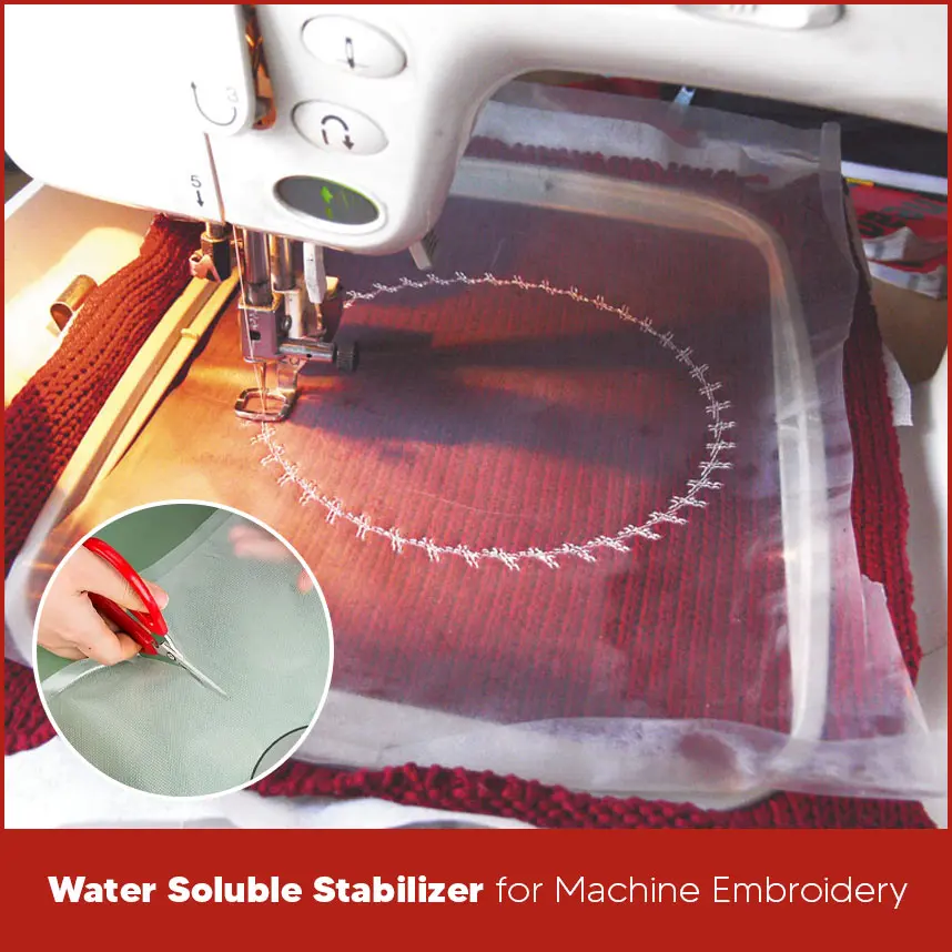 Water Soluble Stabilizer for Machine Embroidery
