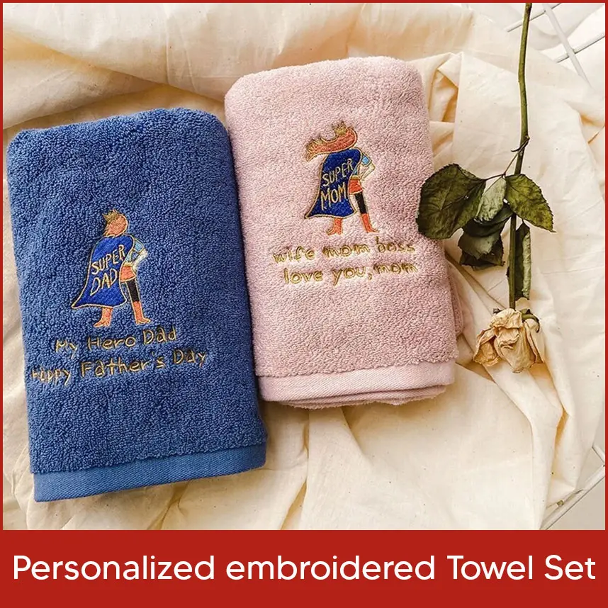 Personalized Embroidered Towel Set