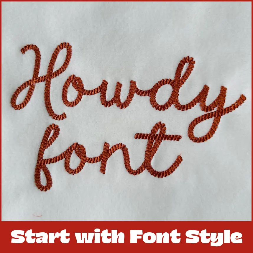 Start with Font Style