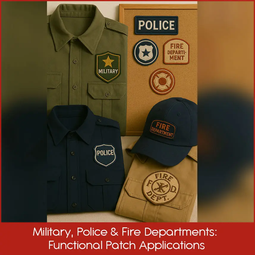 Military, Police & Fire Departments: Functional Patch Applications