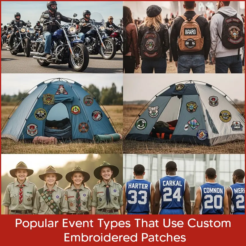 Popular Event Types That Use Custom Logo Embroidered Patches