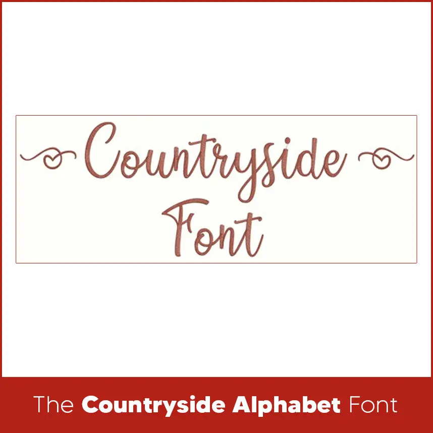 The Countryside Alphabet Font