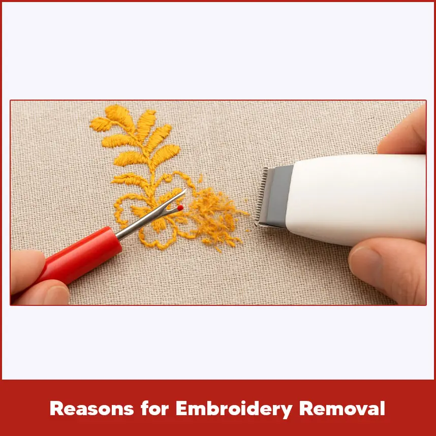 Reasons for Embroidery Removal