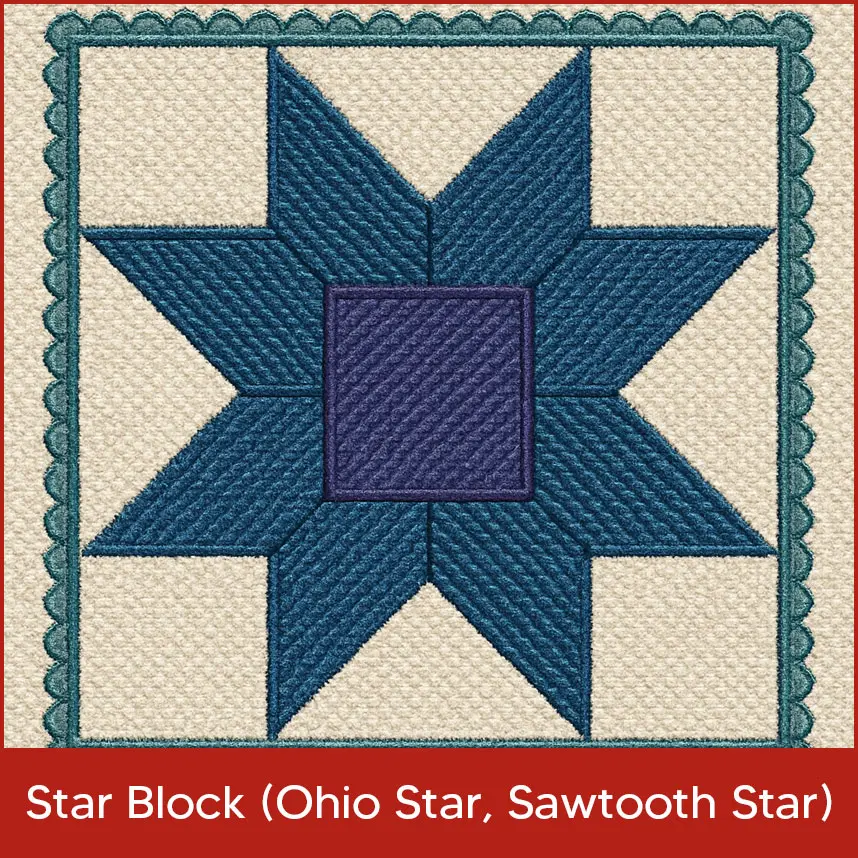 Star Block (Ohio Star, Sawtooth Star)