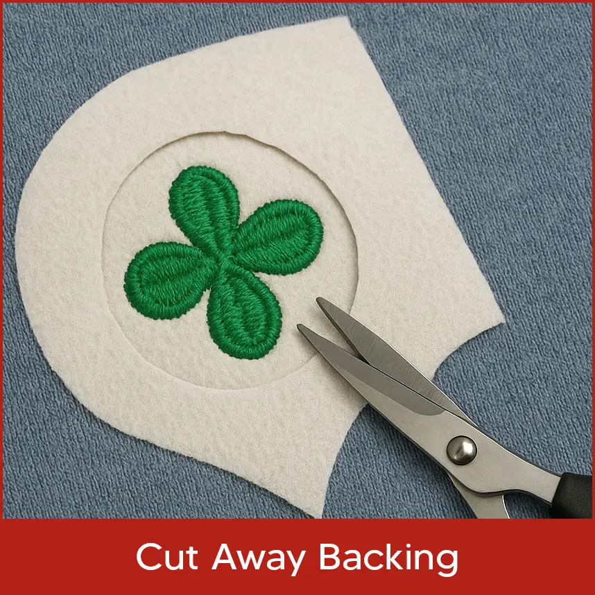 Cut Away Backing