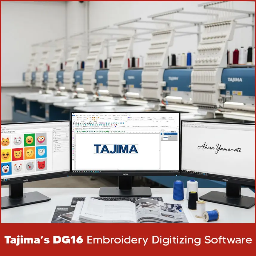 Tajima’s DG16 Embroidery Digitizing Software