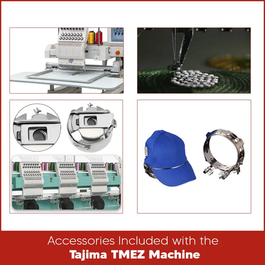 Accessories Included with the Tajima TMEZ Machine