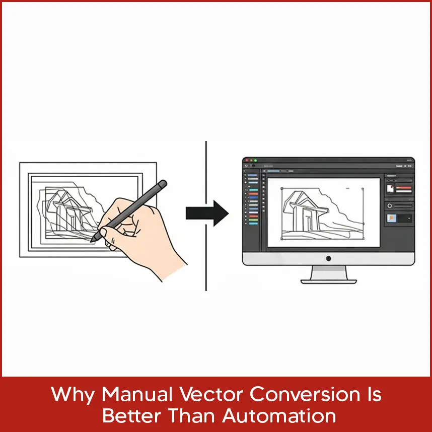 Why Manual Vector Conversion Is Better Than Automation