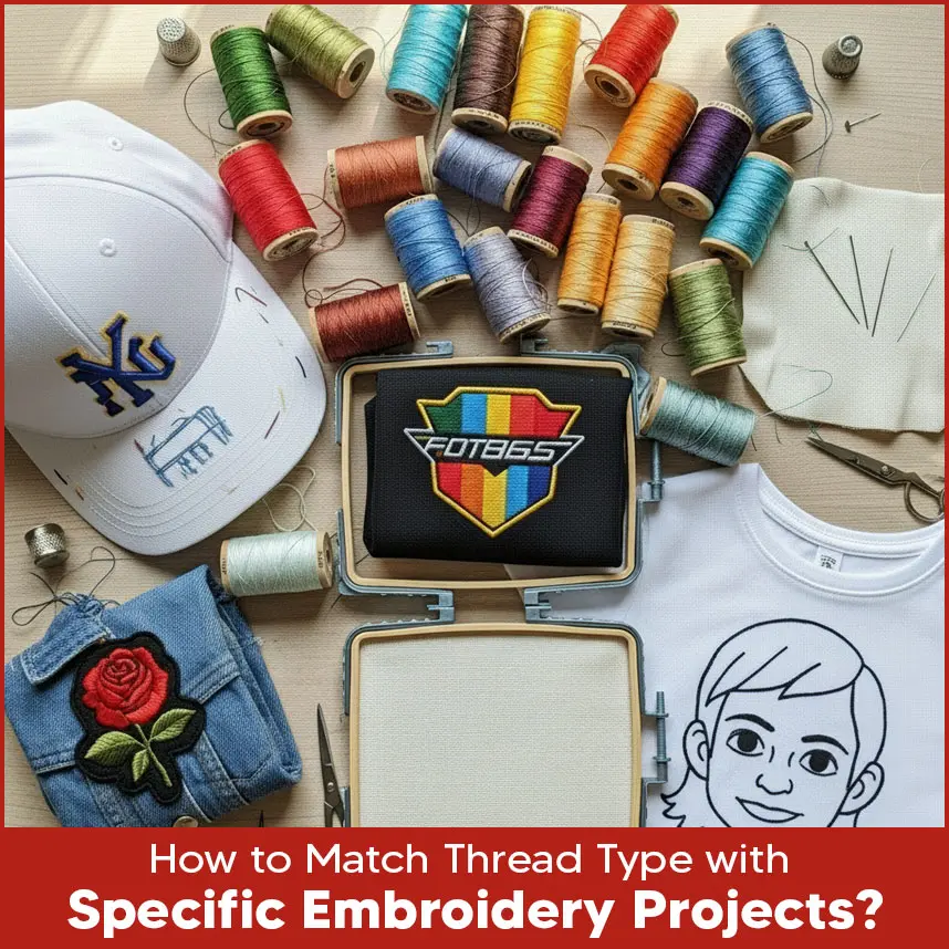 How to Match Thread Type with Specific Embroidery Projects?