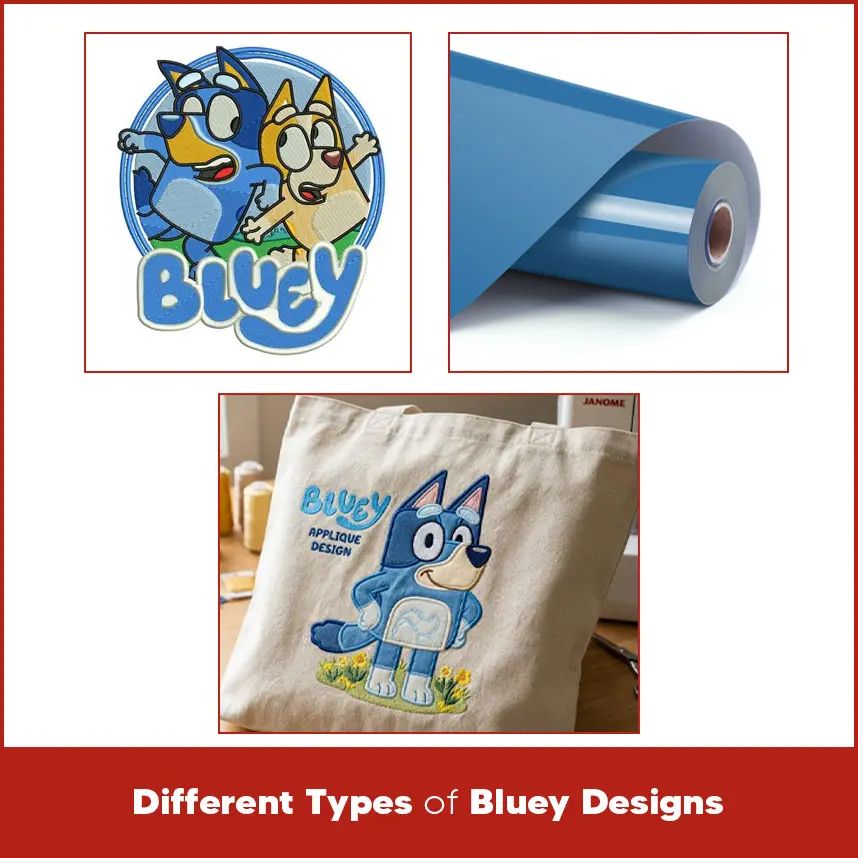 Different Types of Bluey Designs