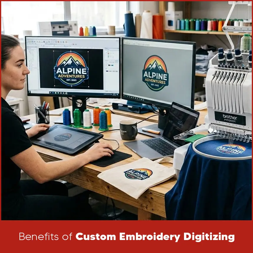 Benefits of Custom Embroidery Digitizing