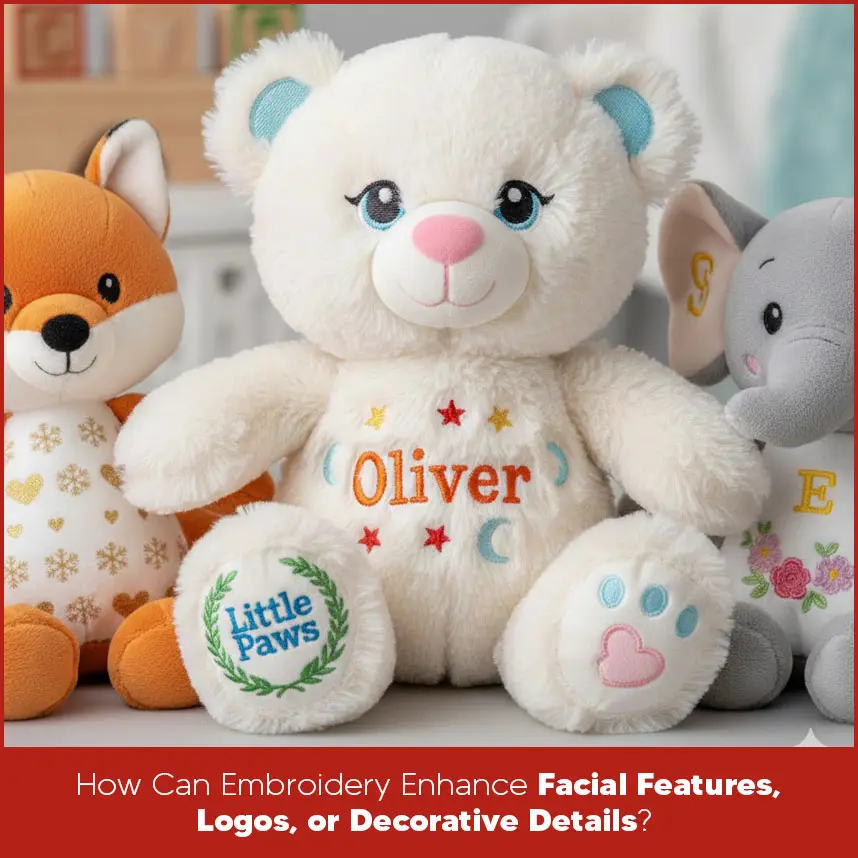 How Can Embroidery Enhance Facial Features, Logos, or Decorative Details?