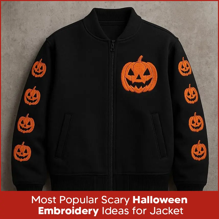 Most Popular Scary Halloween Embroidery Ideas for Jackets