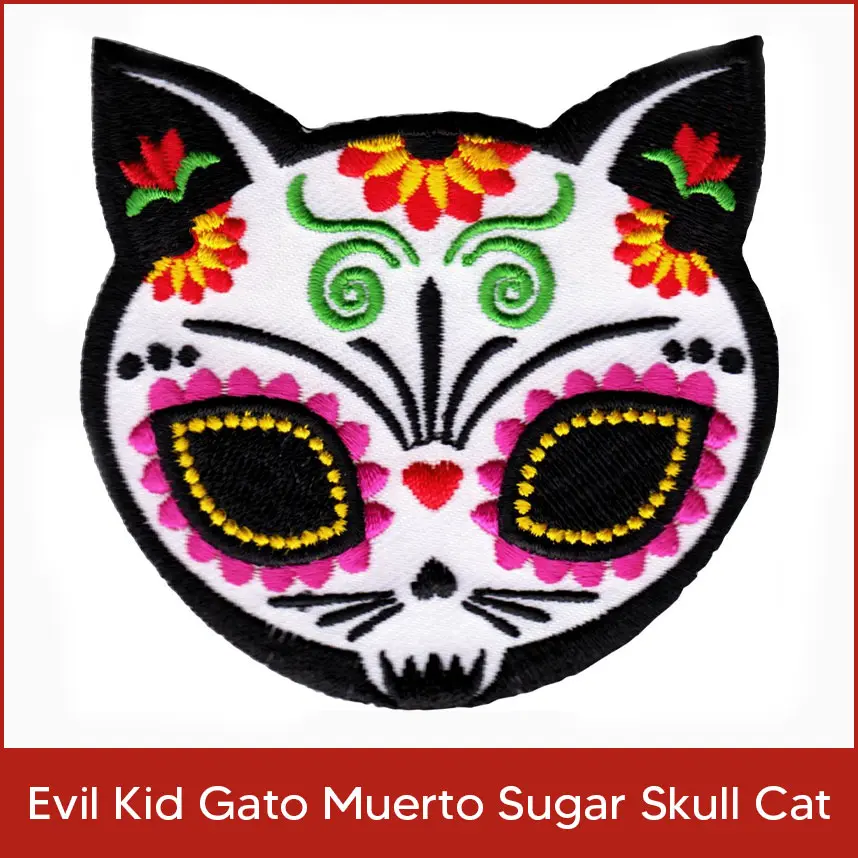 Evil Kid Gato Muerto Sugar Skull Cat