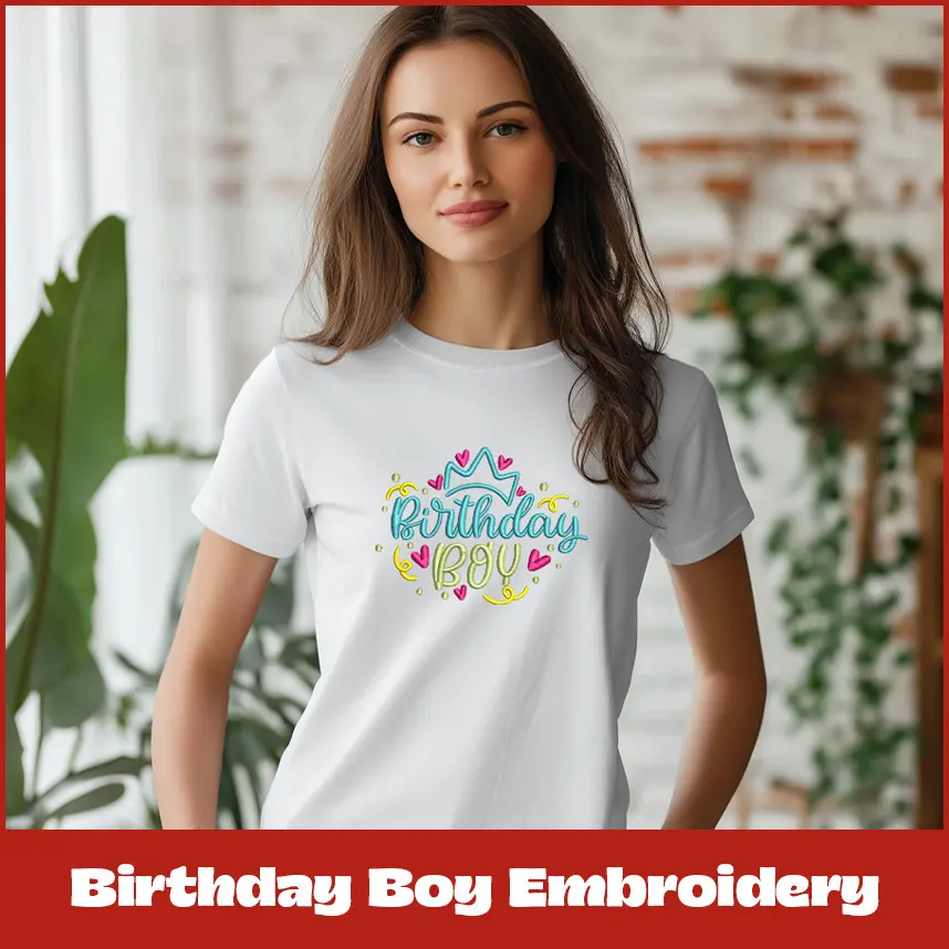 Birthday Boy Embroidery